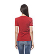 Дамска памучна тениска в червено Lornita-1 снимка