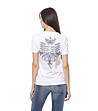 Памучна тениска в бяло Adisa с щампа с декорация-1 снимка