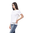 Памучна тениска в бяло Adisa с щампа с декорация-2 снимка
