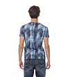 Мъжка памучна тениска в сини нюанси Dominic-1 снимка
