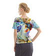 Многоцветна дамска блуза с принт Arden-1 снимка
