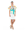 Дамска памучна многоцветна блуза Vilelma-3 снимка