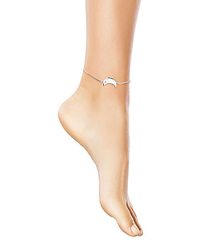 Позлатена дамска гривна за крак Moon снимка