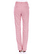 Розов дамски кариран панталон Verona-1 снимка