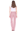 Розов дамски кариран панталон Verona-3 снимка