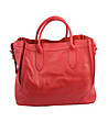Дамска кожена чанта в червено Violet-0 снимка