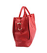 Дамска кожена чанта в червено Violet-2 снимка
