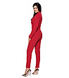 Дамски червен костюм от сако и панталон Dinah-1 снимка
