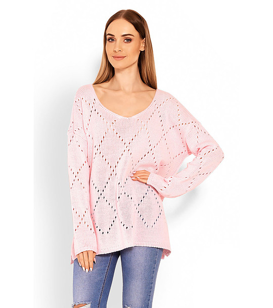 Розов пуловер Nela снимка