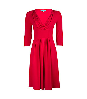 Ефектна червена рокля Henrietta снимка