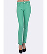 Дамски панталон с памук в зелено Aria-0 снимка