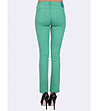 Дамски панталон с памук в зелено Aria-1 снимка