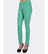 Дамски панталон с памук в зелено Aria-3 снимка
