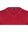 Червен памучен мъжки пуловер Conrad-2 снимка