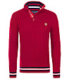 Мъжки пуловер в червено Brandon-0 снимка