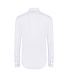Бяла памучна мъжка риза Algie-1 снимка