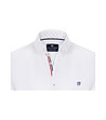 Бяла памучна мъжка риза Algie-2 снимка