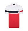 Мъжка памучна блуза в червено и бяло Gino-0 снимка
