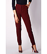 Дамски панталон Melisa в цвят бордо-0 снимка