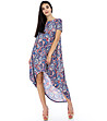 Многоцветна рокля с пейсли принт Lornita-3 снимка