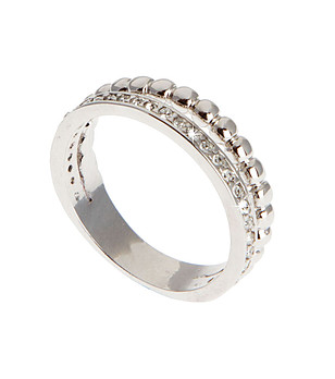 Елегантен дамски сребрист пръстен с кристали Swarovski Taisa снимка