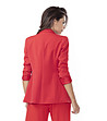 Елегантно дамско сако с памук Roni в червен нюанс-1 снимка