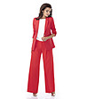 Елегантно дамско сако с памук Roni в червен нюанс-2 снимка