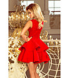 Официална червена рокля с дантела Mira-1 снимка