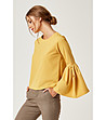 Жълта дамска блуза Hestia-0 снимка