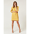 Жълта рокля със 7/8 ръкави Werona-0 снимка