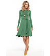 Разкроена рокля в зелено Avelia-0 снимка