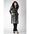 Дамско палто в черно Amedia-2 снимка