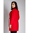 Червено дамско палто с вълна и кашмир Sefora-1 снимка