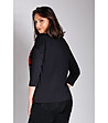 Черна широка блуза с памук Werona-1 снимка