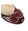 Дамски лачени обувки от естествена кожа в цвят бургунд Ginny-4 снимка