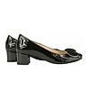 Дамски лачени обувки в черно Dinah-2 снимка