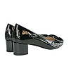 Дамски лачени обувки в черно Dinah-3 снимка