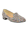 Дамски многоцветни обувки от естествена кожа с принт тип мозайка Valerie-4 снимка