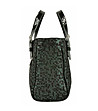 Зелена дамска кожена чанта Helene-4 снимка