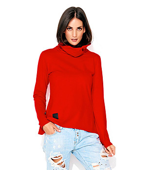 Червена дамска блуза Alva снимка
