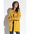 Плетена дамска жилетка в жълто Daysie-0 снимка