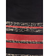 Вълнена пола с цепка в черно и червен нюанс Daniela-4 снимка