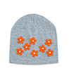 Сива детска шапка с оранжеви цветя Lamilia-0 снимка
