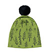 Зелена памучна детска шапка с помпон Galiarda-0 снимка