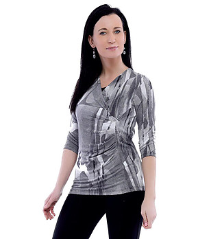 Дамска блуза в сиви нюанси Kanja снимка