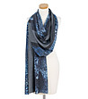 Дамски шал Palmira в синьо и сиво-0 снимка