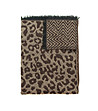 Кафяв дамски шал с леопардов принт Signora-1 снимка