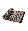 Кафяв дамски шал с леопардов принт Signora-2 снимка