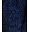 Дамско плетено сако Trophee в тъмносиньо-4 снимка