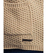 Дамско плетено сако Trophee в цвят камел-4 снимка